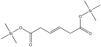 (E)-3-Hexenedioic acid bis(trimethylsilyl) ester Structure