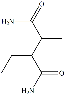 2-エチル-3-メチルスクシンアミド 化学構造式