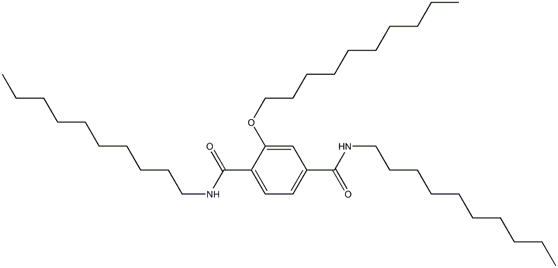 2-(Decyloxy)-N,N'-didecylterephthalamide Struktur