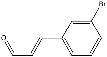 (E)-3-ブロモシンナムアルデヒド 化学構造式
