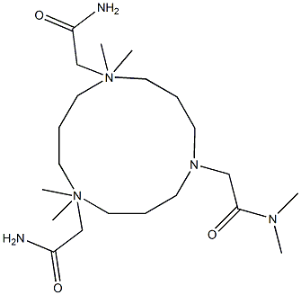 N,N,N',N',N'',N''-Hexamethyl-1,5,9-triazacyclododecane-1,5,9-tri(acetamide) Structure