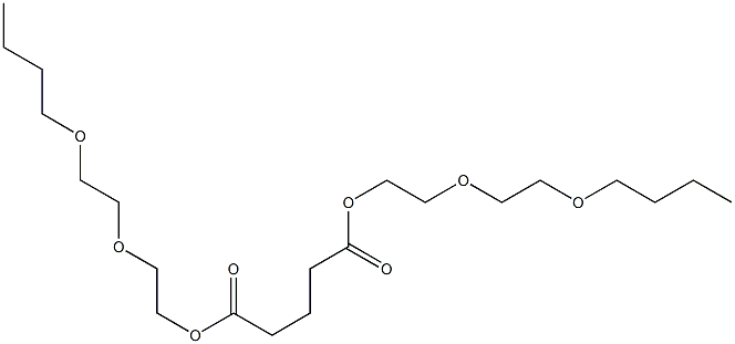 Pentanedioic acid bis[2-(2-butoxyethoxy)ethyl] ester Structure