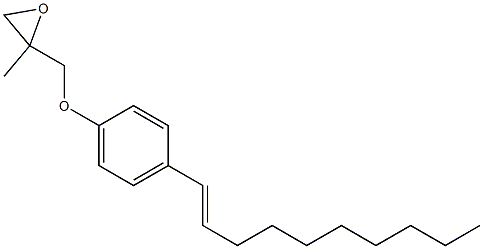 4-(1-Decenyl)phenyl 2-methylglycidyl ether Struktur