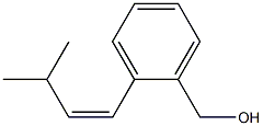2-[(Z)-3-Methyl-1-butenyl]benzyl alcohol Structure