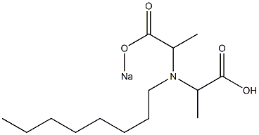 2-[[1-[(Sodiooxy)carbonyl]ethyl]octylamino]propionic acid