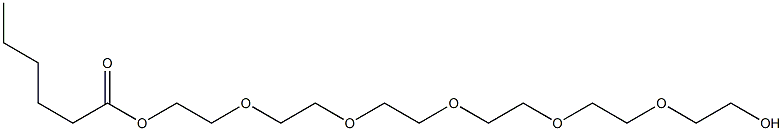 Hexanoic acid 2-[2-[2-[2-[2-(2-hydroxyethoxy)ethoxy]ethoxy]ethoxy]ethoxy]ethyl ester 结构式