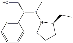 (2S)-2-Ethyl-1-[N-methyl-N-[(1R)-2-hydroxy-1-phenylethyl]amino]pyrrolidine Structure