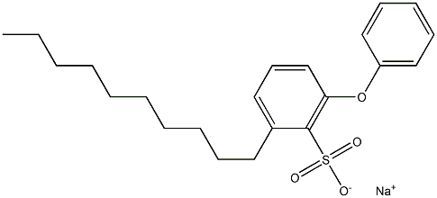 2-Decyl-6-phenoxybenzenesulfonic acid sodium salt Structure
