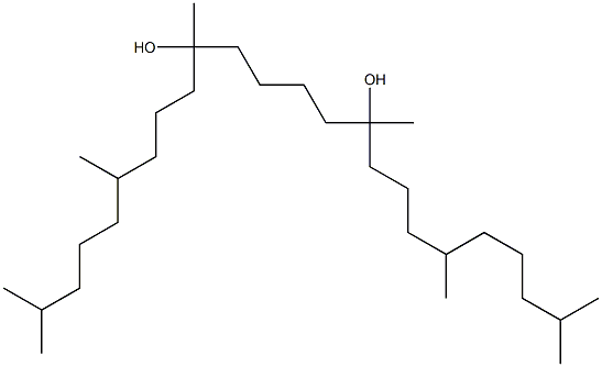2,6,10,15,19,23-ヘキサメチルテトラコサン-10,15-ジオール 化学構造式