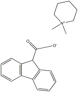 9H-Fluorene-9-carboxylic acid 1,1-dimethylpiperidinium-4-yl ester Structure