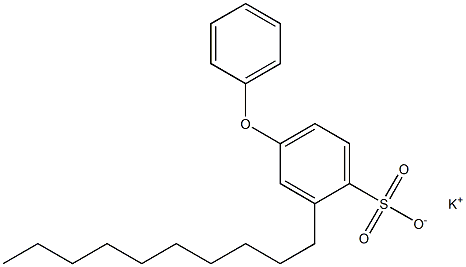 2-Decyl-4-phenoxybenzenesulfonic acid potassium salt Struktur