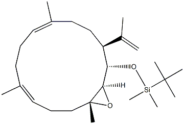 (1S,2R,3R,6E,10E,14S)-1-(tert-Butyldimethylsilyloxy)-2,3-epoxy-14-(1-methylethenyl)-3,7,11-trimethylcyclotetradeca-6,10-diene