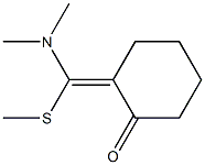 (2Z)-2-[(Methylthio)(dimethylamino)methylene]cyclohexan-1-one Structure