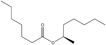 (-)-ヘプタン酸(R)-1-メチルヘキシル 化学構造式