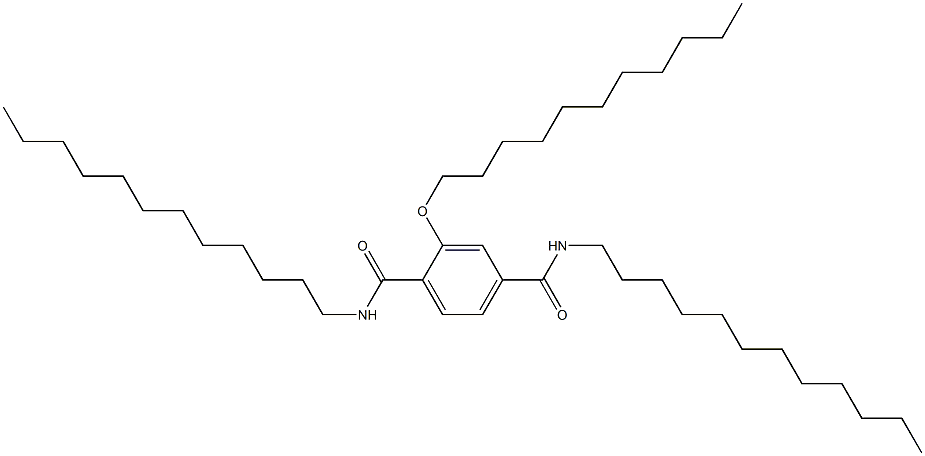 2-(ウンデシルオキシ)-N,N'-ジドデシルテレフタルアミド 化学構造式
