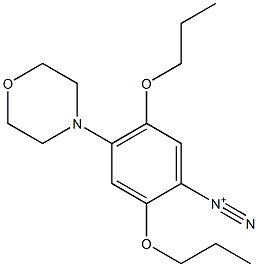 4-Morpholino-2,5-dipropoxybenzenediazonium