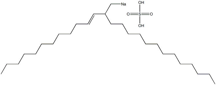 Sulfuric acid 2-(1-dodecenyl)pentadecyl=sodium ester salt