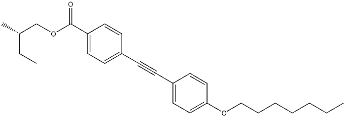 4-[(4-Heptyloxyphenyl)ethynyl]benzoic acid (S)-2-methylbutyl ester Struktur