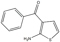 3-ベンゾイル-2-チオフェンアミン 化学構造式