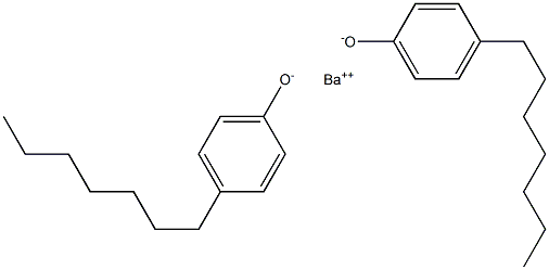 Barium bis(4-heptylphenolate) Structure
