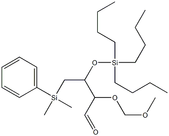 (2S,3R)-1-Phenyldimethylsilyl-2-methoxymethoxy-3-tributylsiloxy-1-butanone Struktur