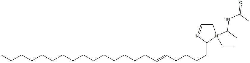 1-[1-(Acetylamino)ethyl]-1-ethyl-2-(5-henicosenyl)-3-imidazoline-1-ium Struktur
