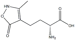(R)-4-[(3-Methyl-2,5-dihydro-5-oxoisoxazol)-4-yl]-2-aminobutanoic acid Struktur