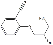 2-[(S)-3-Amino-2-hydroxypropoxy]benzonitrile Struktur