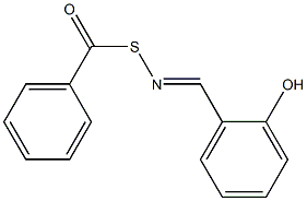 S-Benzoyl-N-(o-hydroxybenzylidene)thiohydroxylamine Struktur