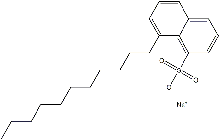 8-Undecyl-1-naphthalenesulfonic acid sodium salt Structure