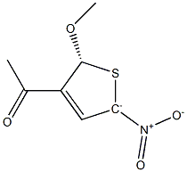 (5R)-4-Acetyl-2-nitro-5-methoxy-2,5-dihydrothiophen-2-ide Structure