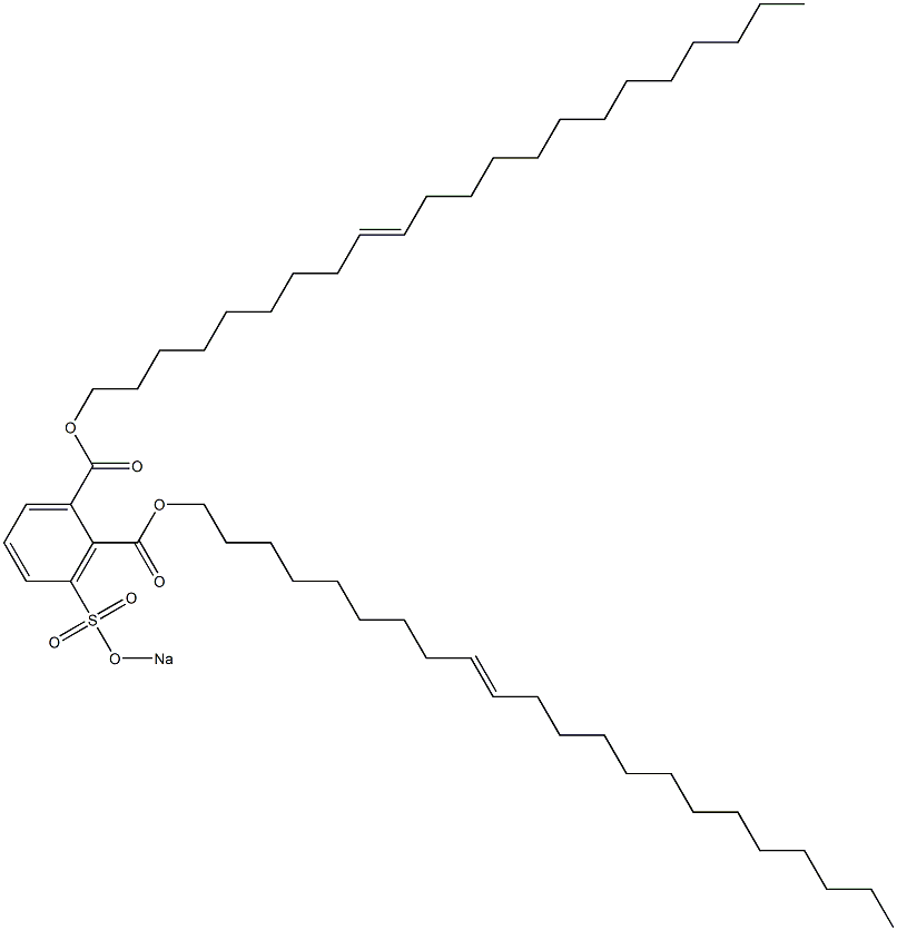 3-(Sodiosulfo)phthalic acid di(9-docosenyl) ester 结构式