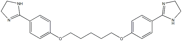 2,2'-(1,5-Pentanediyl)bis(oxy)bis(4,1-phenylene)bis(2-imidazoline) Structure