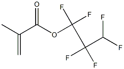 メタクリル酸(1,1,2,2,3,3-ヘキサフルオロプロピル) 化学構造式