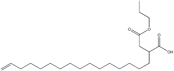 2-(15-Hexadecenyl)succinic acid 1-hydrogen 4-propyl ester Struktur