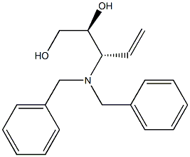 (2S,3S)-3-(Dibenzylamino)-4-pentene-1,2-diol Structure