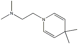 1,4-ジヒドロ-4,4-ジメチル-1-[2-ジメチルアミノエチル]ピリジン 化学構造式