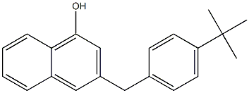 3-(4-tert-Butylbenzyl)-1-naphthol Structure