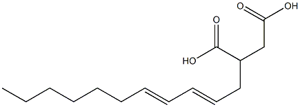 1-(1-オクテニル)-1-ペンテン-4,5-ジカルボン酸 化学構造式
