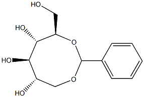 1-O,5-O-Benzylidene-D-glucitol 结构式