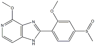 4-Methoxy-2-(2-methoxy-4-methylsulfinylphenyl)-1H-imidazo[4,5-c]pyridine