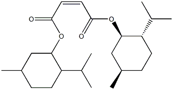 Maleic acid bis[(1R,3R,4S)-p-mentha-3-yl] ester Structure