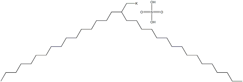Sulfuric acid 2-hexadecyloctadecyl=potassium salt