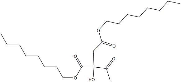2-Acetyl-2-hydroxybutanedioic acid dioctyl ester|