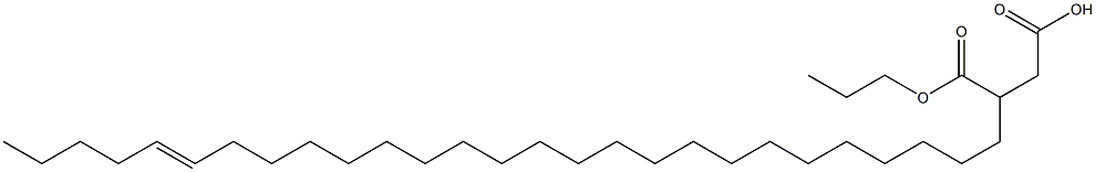 3-(22-Heptacosenyl)succinic acid 1-hydrogen 4-propyl ester 结构式