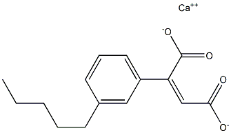 2-(3-ペンチルフェニル)マレイン酸カルシウム 化学構造式