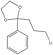 2-(3-Lithiopropyl)-2-phenyl-1,3-dioxolane Structure
