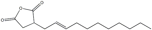 3,4-ジヒドロ-3-(2-ウンデセニル)-2,5-フランジオン 化学構造式
