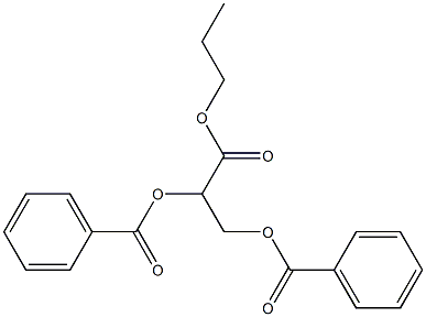 (-)-2-O,3-O-Dibenzoyl-D-glyceric acid propyl ester 结构式