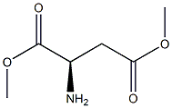 (R)-2-アミノこはく酸ジメチル 化学構造式